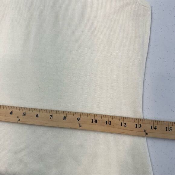 Moda‎ International Women's XS White Sleeveless Sheath Dress Short Casual - Picture 10 of 12